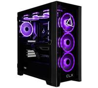 CLX Set PC da gioco - AMD Ryzen 7 9800X3D 4,7 GHz, GeForce RTX 4070 Super, SSD NVMe M.2 da 1 TB, HDD da 4 TB, memoria RGB DDR5 da 32 GB, 360 mm AIO, WiFi, Windows 11 Home, nero