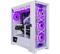 CLX Set PC da gioco - AMD Ryzen 9 9900X 4,4 GHz, RTX 5080, SSD NVMe M.2 da 2 TB, memoria RGB DDR5 da 32 GB, 360 mm AIO, WiFi, Windows 11 Home, bianco
