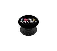 Clyde Nome cane personalizzato Clyde Pet Lover PopSockets PopGrip Adesivo