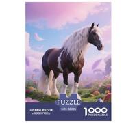 Clydesdale, Gioco Di Puzzle Da 1000 Pezzi, Attività Conviviale Per La Famiglia, Regalo O Souvenir, Adatto Dai 10 Anni, Horse, 38x26cm/1000pcs