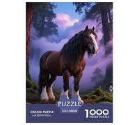 Clydesdale, Gioco Di Puzzle Da 1000 Pezzi, Stimola La Pazienza E La Concentrazione, Ideale Come Regalo O Decorazione, Adatto Dai 12 Anni, Horse, 38x26cm/1000pcs