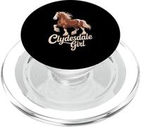Clydesdale Ragazza Vintage Cavallo Equestre PopSockets PopGrip per MagSafe