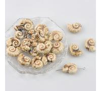 CLYDSA 10 Pezzi 16x20 mm Perline di Ceramica a Forma di Conchiglia di Lumaca, Perline sfuse in Ceramica Smaltata Colorata per la creazione di Gioielli Fai da Te, bracciali Intrecciati Fatti a Mano