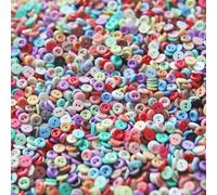CLYDSA 100-1000 Pezzi 4 mm Cerchio Mini Bottoni,Bambole,Giocattoli di Peluche Bottoni Decorazione Abbigliamento,Bottoni Colorati in Resina Cucito Artigianato,Maglia Fai da Te Accessori Artigianali