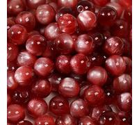 CLYDSA 50 Pezzi di Perline in Resina a Forma di Occhio di Gatto da 8-16 mm, Perline distanziatrici Rotonde Colorate, per Realizzare Gioielli Fai da Te Fatti a Mano con Braccialetti e collane