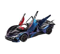 CLYEBYVKW Modellino Realistico Auto Modello Di Auto Finito In Scala 1/24 Da 20 Cm For Apollo Project EVO, Veicolo Da Collezione A Retrocarica. Modellini Di Veicoli A Motore In Scala(Blue)