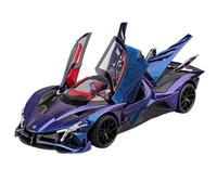 CLYEBYVKW Modellino Realistico Auto Veicoli Pressofusi In Scala 27 Cm 1/18 For Apollo EVO Supercar Simulazione Modello In Lega Auto Da Collezione Modellini Di Veicoli A Motore In Scala(Purple)