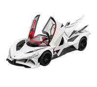 CLYEBYVKW Modellino Realistico Auto Veicoli Pressofusi In Scala 27 Cm 1/18 For Apollo EVO Supercar Simulazione Modello In Lega Auto Da Collezione Modellini Di Veicoli A Motore In Scala(White)