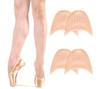 Clyhon 2 Paia Salvapunte in Silicone Gel Salva Punte Avampiede Cuscinetti Metatarsali per Piedi Protettore Copri Dita Salvapunta per Scarpe a Punta Ballet e Danza Classica, A