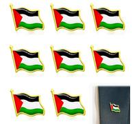 Clyhon 8 spille palestinesi per bandiere nazionali palestinesi per donne e uomini, badge con risvolto in smalto per pacifisti patrioti e musulmani decorazione per interni esterni