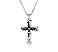 Clyhon Ciondolo Croce Collana Semplice Preghiera Religiosa