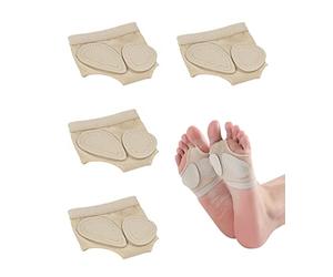 Clyhon Cuscinetti Metatarsali Danza | 2 Paia |- Cuscinetto Proteggi Plantare per Danza, Antiscivolo - Cuscinetti Avampiede in Simil Pelle per Ginnastica, Pilates,S