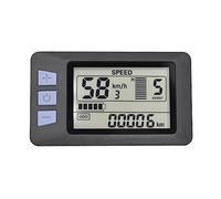 Clyictz P3H Display LCD per Bici Elettrica Misuratore Cruscotto Display 24V 36V 48V 60V per Scooter Elettrico (5PIN)