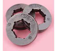 Clynex 3 pezzi/lotto corona pignone, for Husqvarna, 154 254 254XP 257 262 262XP 50 51 455 460 55, for Rancher, motosega passo 3/8 7 denti ID 19 mm Pignone a corona scanalata piccola per motosega