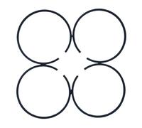 Clynex 4 X Fasce Elastiche 50 mm x 1,5 mm, for Pezzi di Ricambio di Ricambio for Motosega Husqvarna 268 268XP 268K 66 266 371 372 Anello del pistone della Motosega