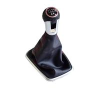Clynex 5 Copri bagagliaio con cuffia cambio a 6 velocità, for Bora, MK4 Golf4 Jetta4 1998-2004 Pomello del cambio manuale for auto Leva completa Pallamano Pomello del cambio(BLACK 5 Speed)