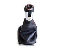 Clynex 5 Copri bagagliaio con cuffia cambio a 6 velocità, for Bora, MK4 Golf4 Jetta4 1998-2004 Pomello del cambio manuale for auto Leva completa Pallamano Pomello del cambio(BLACK 6 Speed)