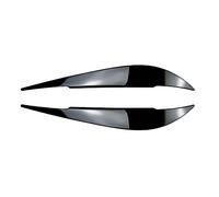 Clynex Adesivo for rivestimento della copertura del coperchio degli occhi delle sopracciglia del faro anteriore, for BMW, for F32 F33 F36 Serie 4 2014-2020 Pellicola per fari(Schwarz)