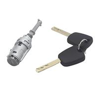 Clynex AL102 9170T9 9170W9 9170T5 256924 CILINDRO SERRATURA PORTA ANTERIORE SINISTRA, for Citroen, C2 C3 2002-2010 Con 2 chiavi Blocco interruttore di accensione(BLACK Assembled Lock)