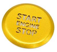 Clynex Anello adesivo for auto Custodia protettiva for pulsante traslucido for arresto avviamento motore automatico, for, A1 A4 A4L A5 2019 2020 Copertura del pulsante Start Stop