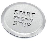 Clynex Anello adesivo for auto Custodia protettiva for pulsante traslucido for arresto avviamento motore automatico, for, A1 A4 A4L A5 2019 2020 Copertura del pulsante Start Stop