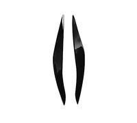 Clynex Auto Faro Anteriore Palpebre Sopracciglia Finiture Decorazione Nero Lucido Kit Corpo Tuning, for BMW Serie 5 F10 2010 2011 2012 2013 Pellicola per fari