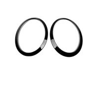 Clynex Auto sopracciglio faro fanale posteriore telaio posteriore lampada anello copertura custodia adesivi ad anello, for Mini Cooper One S JCW F54 Clubman accessori Pellicola per fari(Front (2pcs))