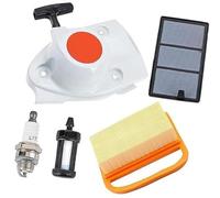 Clynex Avviamento a Strappo, avviamento a, riavvolgimento, con Candela, Filtro dell'Aria, del Carburante, Adatto for STIHL, TS410 TS420 Gruppo di avviamento a Strappo