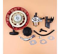 Clynex Avviamento a strappo Carburatore Tappo serbatoio carburante Kit braccio regolatore Motore Generatore a benzina Tosaerba, for GX160 GX200 168F 16100-ZH8-W61 Avviamento a strappo