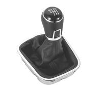 Clynex Avvio pomello cambio leva cambio 5 marce 6 marce, for POLO, 6C 2015-2018 Car Styling Gear con pelle Pomello del cambio(BLACK 6 Speed)