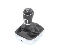Clynex Avvio pomello cambio leva cambio 5 marce 6 marce, for POLO, 6C 2015-2018 Car Styling Gear con pelle Pomello del cambio(BLACK 5 Speed)