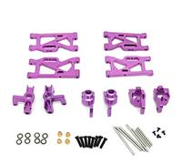 Clynex Braccio oscillante anteriore posteriore in metallo Base C Sterzo Tazza Supporto for asse RC Auto, for WLtoys, 144001 124016 124017 124018 124019 Ammortizzatore per auto RC(Purple)