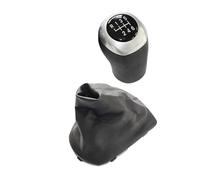 Clynex Copertura del bagagliaio della leva della leva del pomello del cambio dell'auto, for Hyundai, Verna 2010-2017 Pomello del cambio del cambio manuale Pomello del cambio(BLACK 6 speed 1pair)