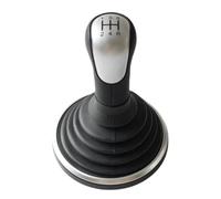Clynex Copertura del pomello del cambio for auto a 5/6 velocità, for Ford, Fiesta, MK6 Connect Fusion 2002-2008 Custodia for cuffia con leva Pomello del cambio(Silver Pen and Case)