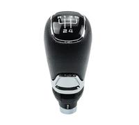 Clynex Copertura del pomello del cambio for auto, for Skoda, for Octavia, A5 A6 2004-2012 Manuale 5 6 Leva di velocità Maniglia con ghetta Custodia in pelle Pomello del cambio(BLACK 5 Speed)