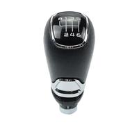 Clynex Copertura del pomello del cambio for auto, for Skoda, for Octavia, A5 A6 2004-2012 Manuale 5 6 Leva di velocità Maniglia con ghetta Custodia in pelle Pomello del cambio(BLACK 6 Speed)