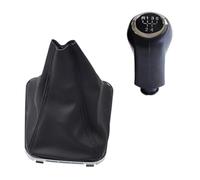 Clynex Copertura del pomello del cambio manuale a 5/6 velocità, for Opel, for Vauxhall, Zafira B 2005-2014 Leva con ghetta for bagagliaio Accessori for auto Pomello del cambio(BLACK 5 Speed-Set)