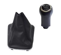 Clynex Copertura del pomello del cambio manuale a 5/6 velocità, for Opel, for Vauxhall, Zafira B 2005-2014 Leva con ghetta for bagagliaio Accessori for auto Pomello del cambio(BLACK 6 Speed-Set)