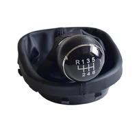 Clynex Copri bagagliaio con cuffia pomello cambio auto a 5/6 velocità, for Caddy, 2 II MK2, per, for Touran, 2004-2009 Leva del cambio manuale Pallamano Pomello del cambio(BLACK 6 Speed)