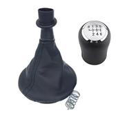 Clynex Copri bagagliaio con pomello del cambio for auto a 5 velocità, for trasporto T5 T5.1 T6 2003-2015 Ghetta for leva del cambio Pomello del cambio(Silver 6 Speed)