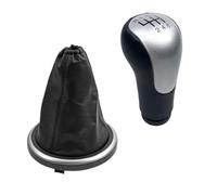 Clynex Copri bagagliaio con pomello del cambio for auto, for Ford, Fiesta, MK6 Fusion Transit Connect 2002-2008 Collare for custodia Pomello del cambio(6 Speed Silver)
