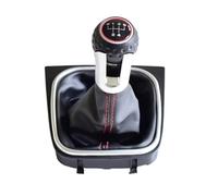 Clynex Copri leva cambio manuale for auto a 5/6 velocità, for Golf, 6 MK6 GTI GTD R20 2009-2013 Custodia for cuffia for pallamano Pomello del cambio(BLACK 5 Speed)