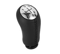 Clynex Copri pomello cambio a 5 marce, for Renault, Megane II Clio III Scenic Kangoo 2009 Maniglia leva auto Testa del bastone Sostituzione della cuffia del cambio(BLACK Bright-Black)