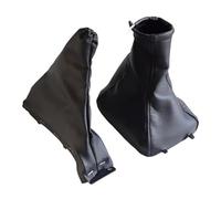 Clynex Copri pomello cambio manuale a 5 marce, for Vauxhall, for Opel, Astra II G Zafira A 1998-2010 Leva for styling auto con cuffia in pelle Pomello del cambio(BLACK 2Pcs)
