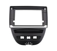Clynex Cornice for autoradio 2 Din, for TOYOTA, Aygo, for Citroen, C1, for Peugeot, 107 2005-2014 Fascia Dash Kit DVD Radio Panel Stereo Cover Rivestimento cruscotto autoradio(10.1 Inch)