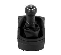 Clynex Cuffia con pomello del cambio a 5 marce, for Seat, Ibiza 2002-2010 con stile auto in pelle PU Pomello del cambio