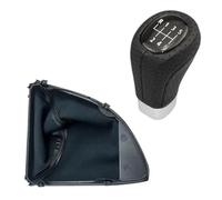Clynex Cuffia con pomello del cambio manuale, for, serie 1 E81 E82 E87 E88 2003-2013 Accessori di copertura for auto Pomello del cambio(BLACK 6 Speed 2pcs)