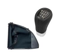 Clynex Cuffia con pomello del cambio manuale, for, serie 1 E81 E82 E87 E88 2003-2013 Accessori di copertura for auto Pomello del cambio(BLACK 5 Speed 2pcs)