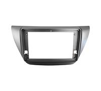 Clynex Doppio Din Telaio da 9 pollici for autoradio Fascia GPS DVD Stereo Pannello cruscotto Refitting Kit di installazione, for Mitsubishi, LANCER IX 2006 Rivestimento cruscotto autoradio(Silver)