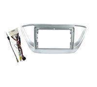 Clynex Fascia for auto 2din da 9 pollici, for Hyundai, SOLARIS ACCENT VERNA 2017 2018 Pannello stereo Montaggio su staffa Installazione Cornice DVD doppio Din Pannello audio per auto(Frame and cable)